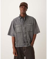 ASOS - Boxy Oversized Denim Shirt - Lyst