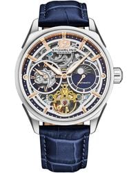 Stuhrling - Vanguard 1019 Dual Time Automatic Skeleton - Lyst