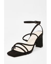 Quiz - Strappy Block Heeled Sandals - Lyst