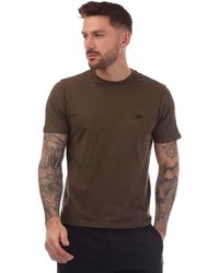 C.P. Company - 30/1 Jersey Logo Patch T-shirt In Groen - Lyst