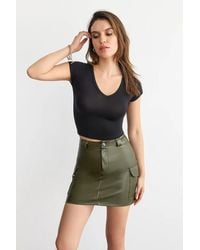 Hiccup - Basic Cap-Sleeve V-Neck T-Shirt - Lyst