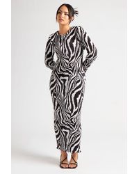Urban Bliss - Pattern Animal Plisse Maxi Dress - Lyst