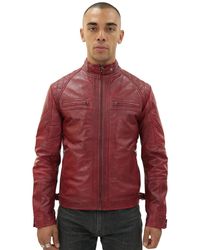 Infinity Leather - Vintage Quilted Biker Jacket-Monaco - Lyst