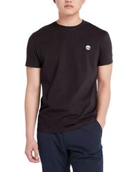 Timberland - T Shirts Classic Logo Summer Crew Neck Dunstan River Tops New - Lyst