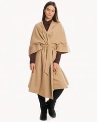 Calvin Klein - Wool Cashmere Wrap Coat - Lyst