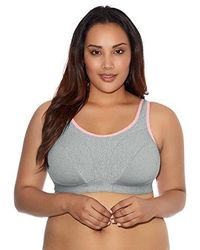 Goddess - Plus-Size Soft Cup Sports Bra, Heather - Lyst