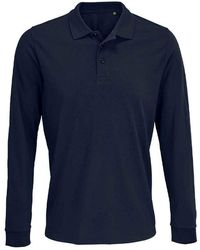 Sol's - Adult Prime Pique Long-Sleeved Polo Shirt (French) - Lyst