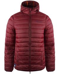 Aquascutum - London Logo Bordeaux Active Hoodie Jacket Polyamide - Lyst