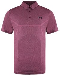 Under Armour - Collared Vanish Seamless Mapped Polo Shirt 1361144 683 Nylon - Lyst
