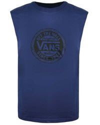 Vans - Off The Wall Crew Neck Sleeveless Vest V1Yefwc Cotton - Lyst