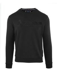 Aquascutum - Embroidered Lacoste Lettering Crew Neck Long Sleeve Sweatshirt - Lyst