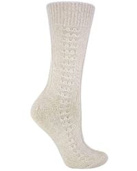 Sock Snob - 1 Pack Ladies Lightweight Soft Knitted 100% Pure Wool Bed Socks - Lyst