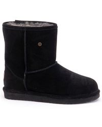 Warmbat - Laars Kangaroo Suede Zwart - Lyst