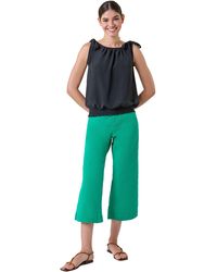 Roman - Bow Detail Shirred Hem Top - Lyst