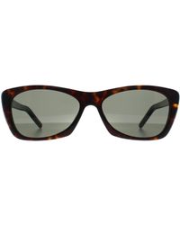 Saint Laurent - Rectangle Havana Sl 613 - Lyst