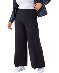 Roman - Curve Elastic Waist Wide Leg Trousers - Lyst