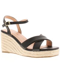 Apache - Wedge Sandals Liso Buckle - Lyst