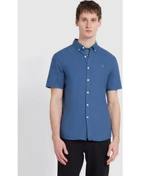Farah - Cold Metal Brewer Button Down Shirt - Lyst