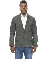 Infinity Leather - Slim Goat Suede Italian Blazer Jacket-Alexandria - Lyst