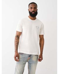 True Religion - Short Sleeve Vintage Flock Tee - Lyst