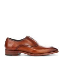 Justin Reess - Leather Cross-Stitch Toe Cap Oxford Shoes - Lyst