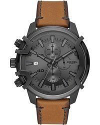DIESEL - Griffed Watch Dz4569 Leather - Lyst