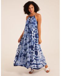 Blue Vanilla - Strappy Tie Dye Cami Maxi Dress - Lyst