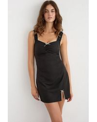 Hiccup - Sleeveless Mini Dress With Bow Detail - Lyst