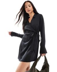 Miss Selfridge - Collared Wrap Shirt Dress - Lyst