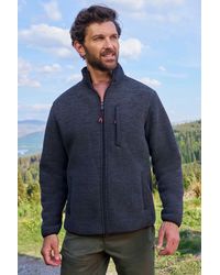 Mountain Warehouse - 'Hayfield' Fur Lined Fleece Sweater With Pockets Full Zip Cosy Coat - Lyst