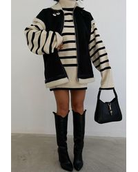 Hiccup - Nubuck Collar Zipper Oversized Gilet With A Belt Detail On The Neck - Lyst