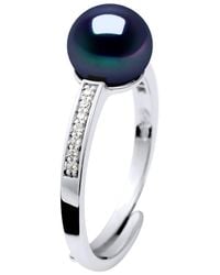 Diadema - Ring Adjustable Freshwater Pearl 7-8Mm Zirconium Oxides And 925 - Lyst