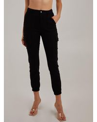 Pink Vanilla - Utility Stretch Cargo Trousers - Lyst