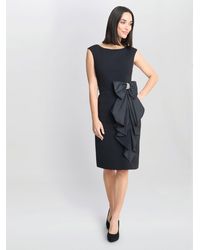 Gina Bacconi - Arabella Crepe Taffeta Combo Dress - Lyst