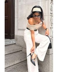 Hiccup - High Waist Straight Leg Trousers With A Belt Detail - Lyst