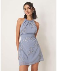 girls embroidered dress Violet Dress