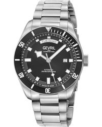 Gevril - Yorkville 316L Ss Case, Ring, Sunray Dial, Stainless Steel Satin Bracelet - Lyst