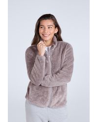 Mountain Warehouse - Teddy Fleece Coat Full Zip Casual Warm Cosy Jacket - Lyst