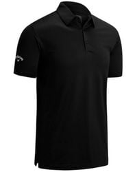 Callaway Apparel - Swing Tech Solid Colour Polo Shirt (Caviar) - Lyst