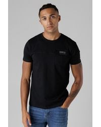 Firetrap - Regular Fit Cotton T Shirt With Front Pocket - Lyst