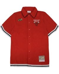 Mitchell & Ness - Nba Chicago Bulls French Terry Shooting Shirt - Lyst