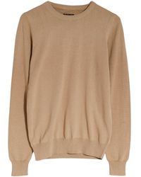 Secret Label - Crew Neck Fine Knit Cotton Jumper - Lyst