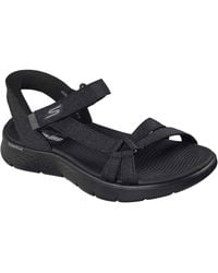 Skechers - Go Walk Flex Illuminate Sandals - Lyst