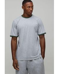 BoohooMAN - Regular Fit Ringer Crew Neck T-Shirt - Lyst