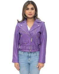 Infinity Leather - Cowhide Brando Biker Jacket-Murcia - Lyst