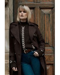 Warehouse - Whipstitch Detail Oversized Jumper - Lyst