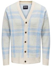 Only & Sons - ’S Jumpers Long Sleeve Check Knitted Sweater - Lyst