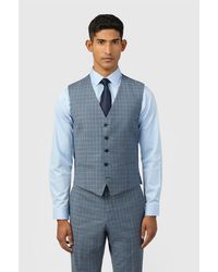 Ted Baker - Single Breasted Five Button V-Neck Slim Fit Suit Waistcoat - Lyst