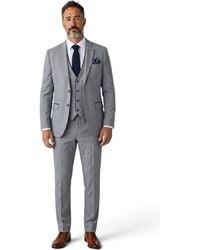 TruClothing - Formal 3 Piece Tailored Fit Plain Suit - Lyst