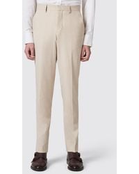 Shelby and Sons - Looten Slim Fit Linen Trousers - Lyst